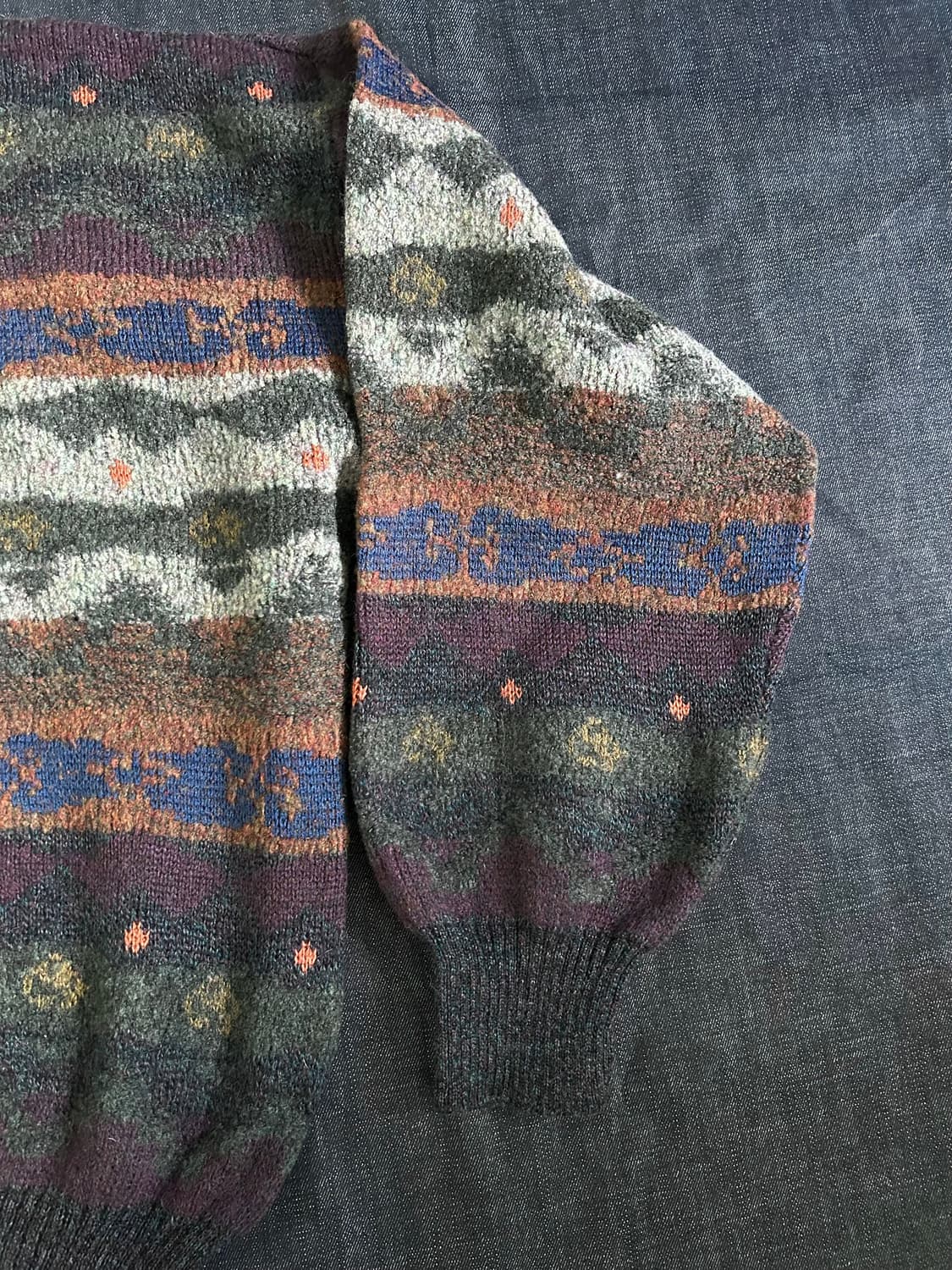 90s Gant 페어아일 패턴 울 니트 상품이미지6