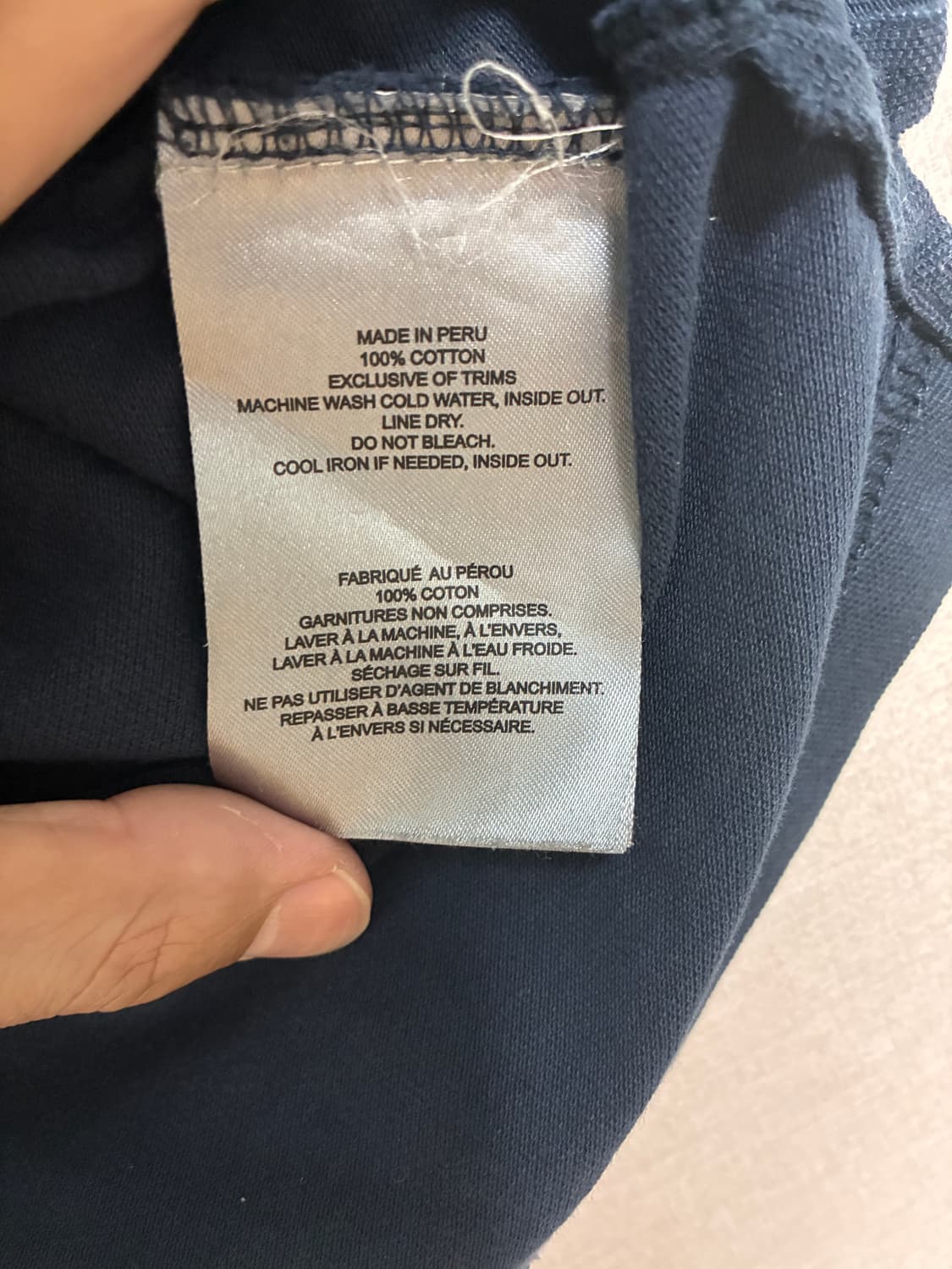 빈티지 무스너클 반팔 카라티 네이비 L 상품이미지5