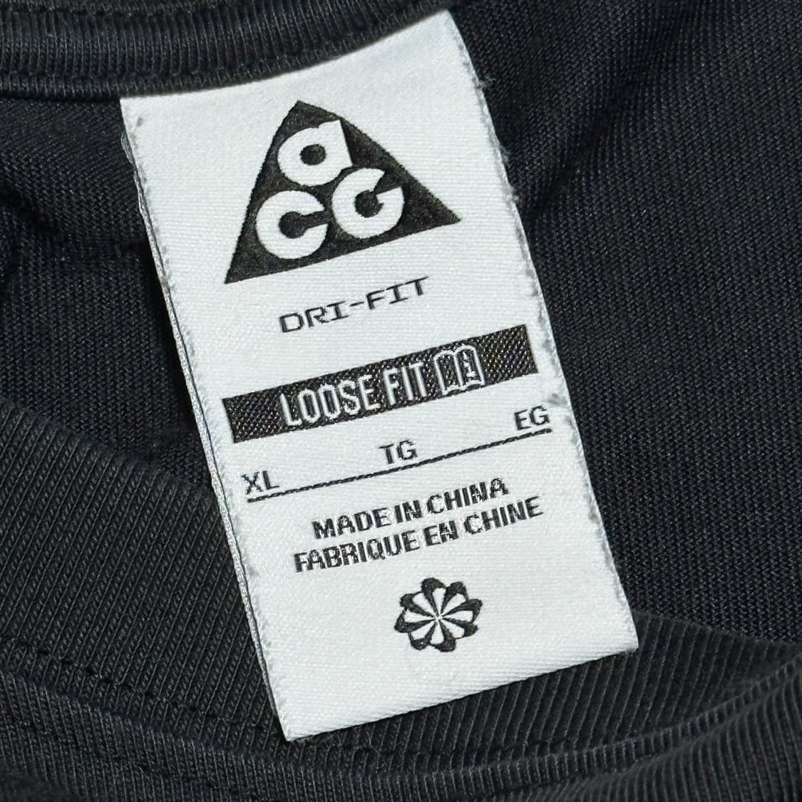 XL 나이키 ACG 빅로고 블랙 반팔 티셔츠 상품이미지4