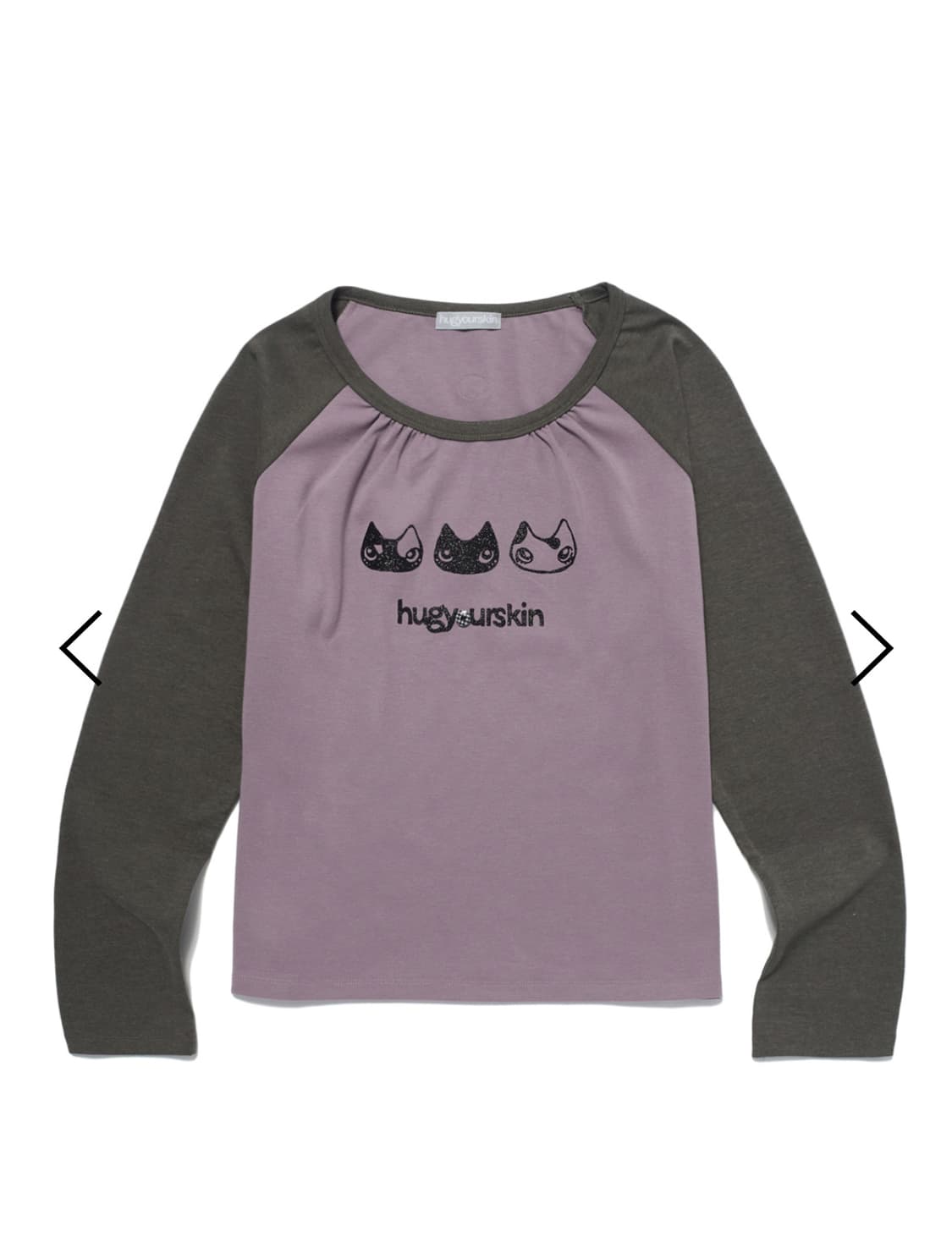 허그유어스킨 허깅 래글런 티 상의 상품이미지1