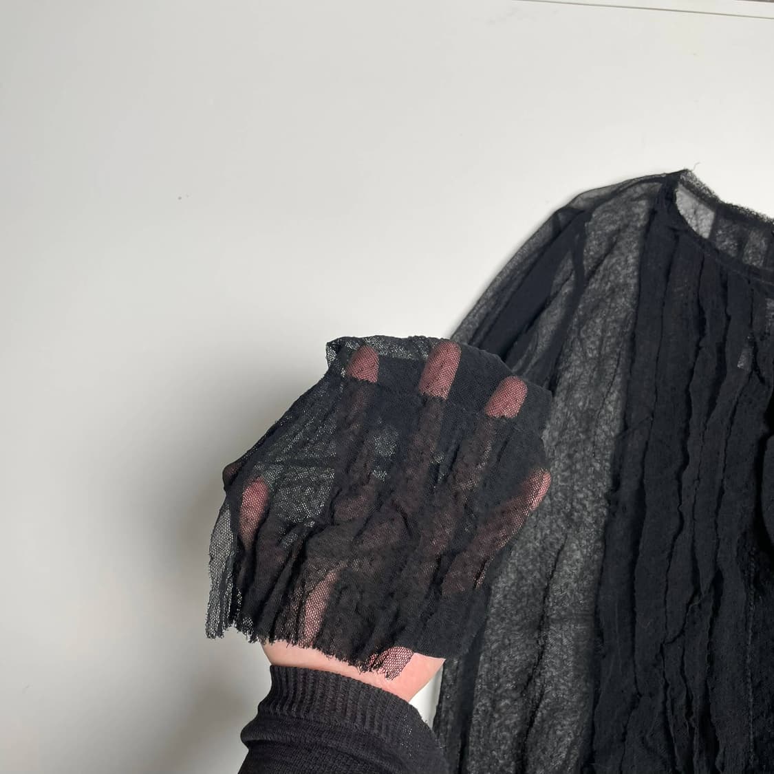 Krizia 시스루 코튼 가디건 (italy)   상품이미지6