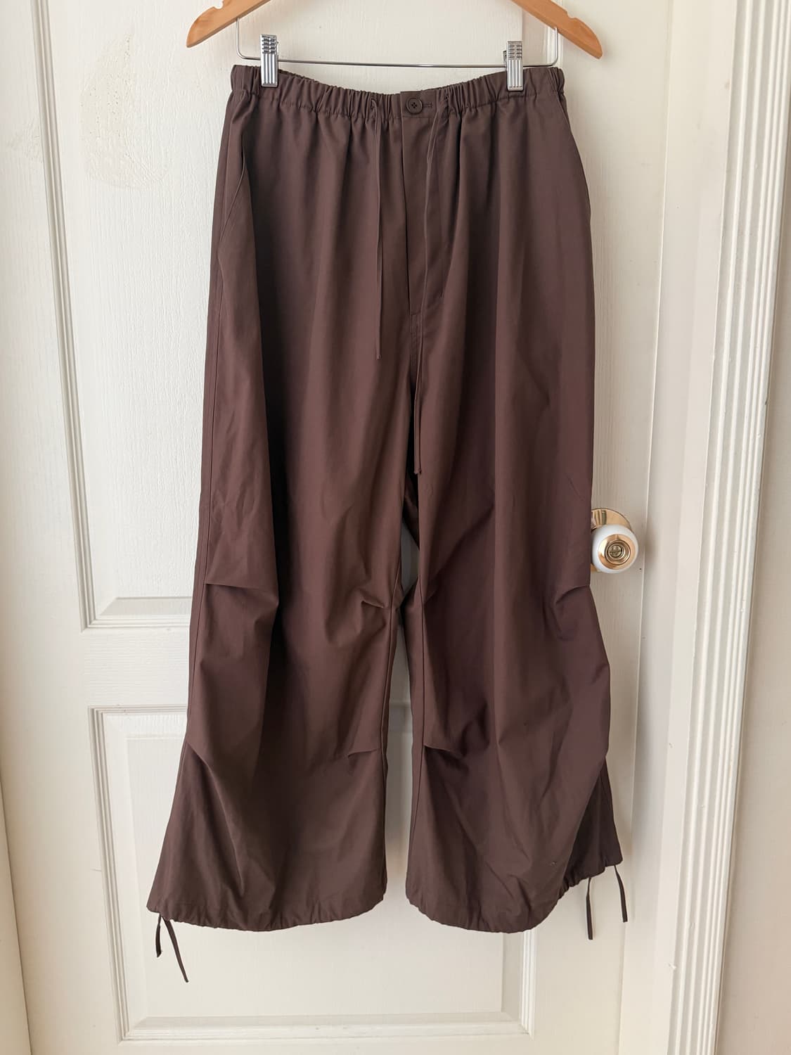 아모멘토 DRAWSTRING CAPRI PANTS (BURGUNDY) M 상품이미지2