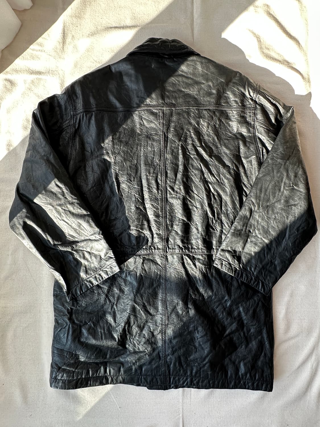 JPN 90s 소가죽 레더 자켓 L 상품이미지9