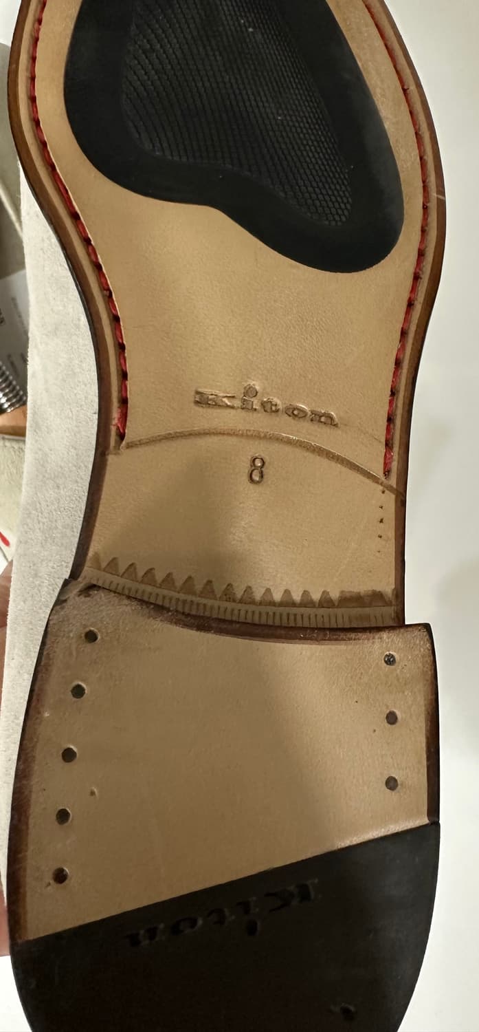 키톤 시그니처 로고 스웨이드 로퍼 새상품 상품이미지3