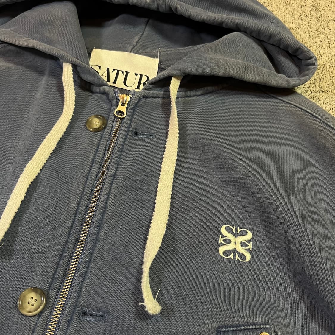 SATUR 새터 피그먼트 투웨이 집업 자켓 상품이미지4