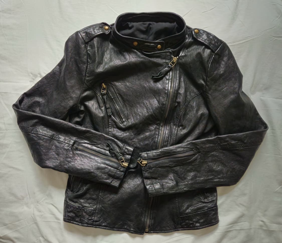 블렉 양가죽 자켓 슬림핏 상품이미지2