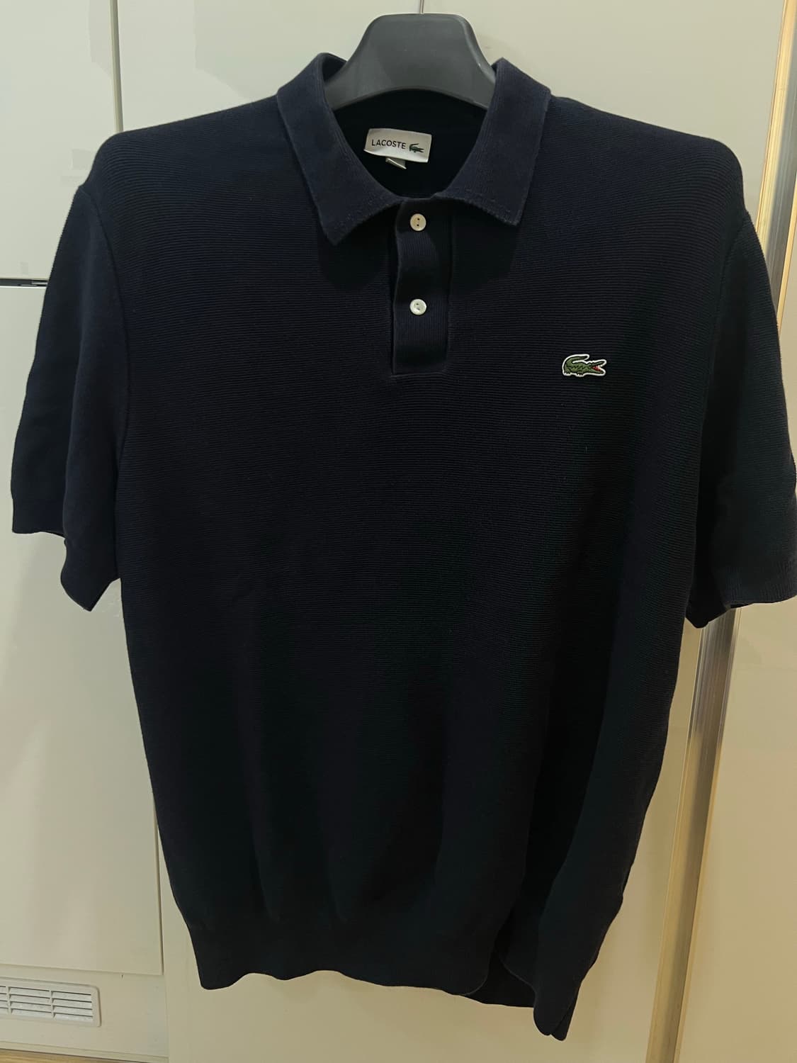 라코스테 네이비 니트반팔카라티 105-107 상품이미지1