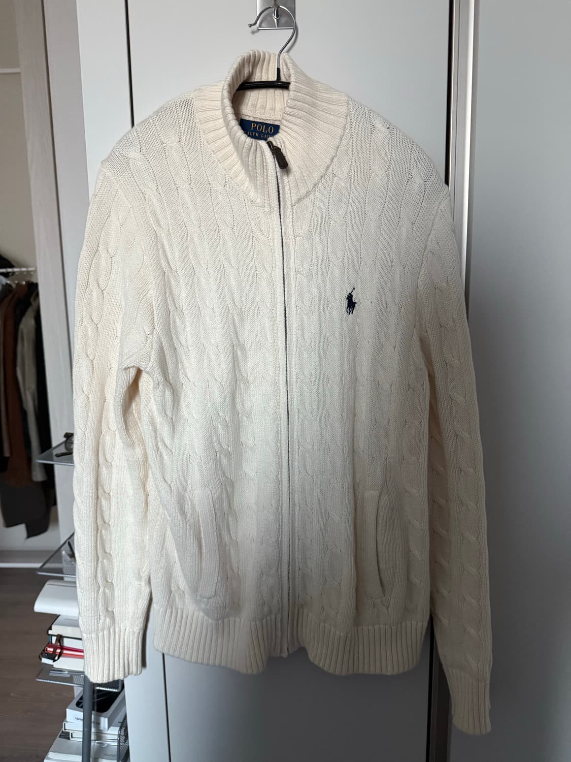 폴로 랄프로렌 니트 집업 M 상품이미지1