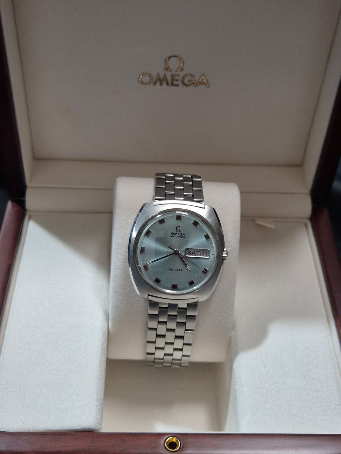 오메가 드빌 데이데이트 오토메틱  스카이블루(남여공용) 상품이미지9