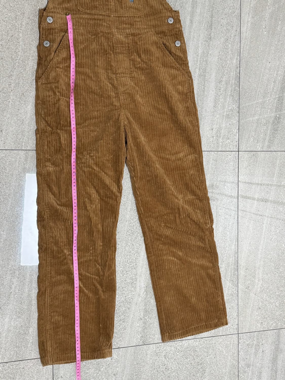 후아유 브라운 골지 오버롤 상품이미지4