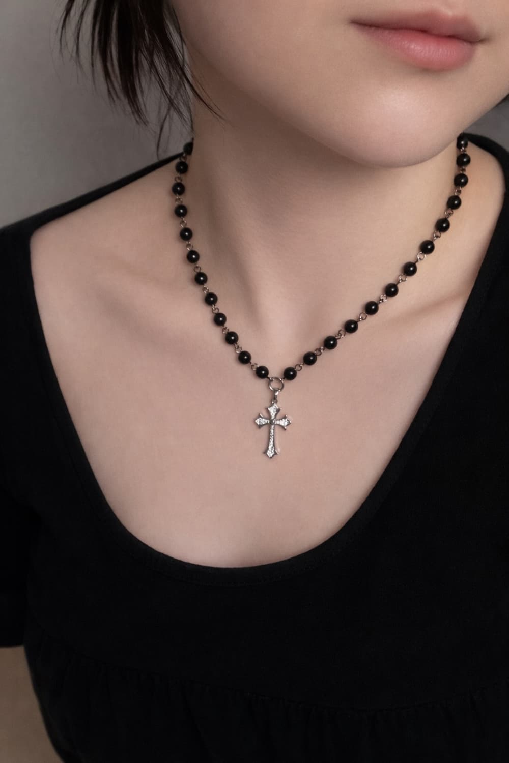 kuro cross necklace 상품이미지3