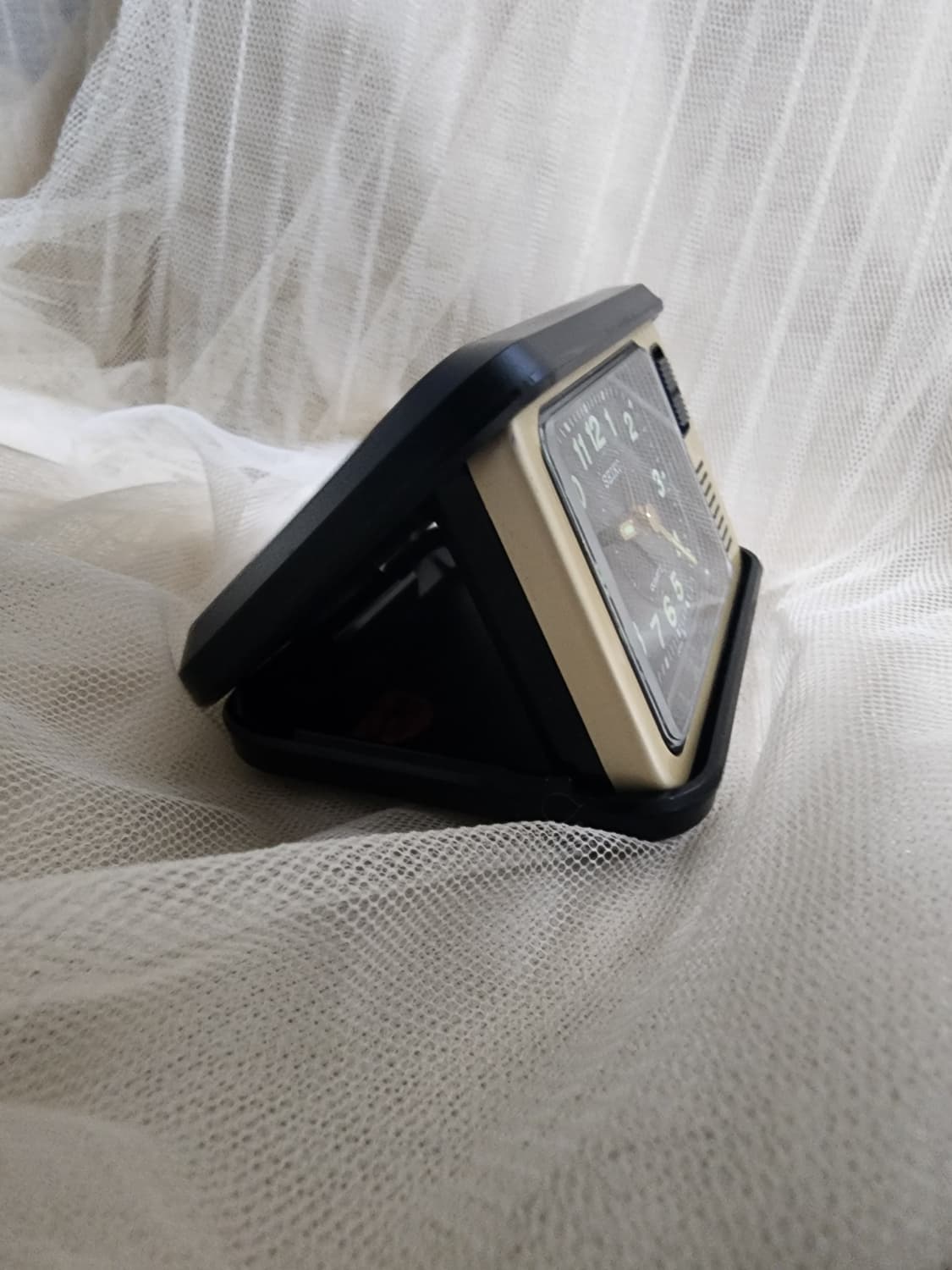 빈티지 세이코 탁상 시계 알람시계 골드 상품이미지3