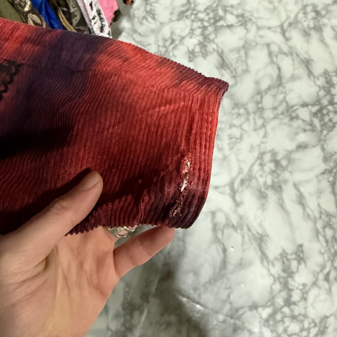 VTG 빈티지 코듀로이 골덴 타이다이 오리엔탈 패치워크 싱글 자켓 상품이미지6