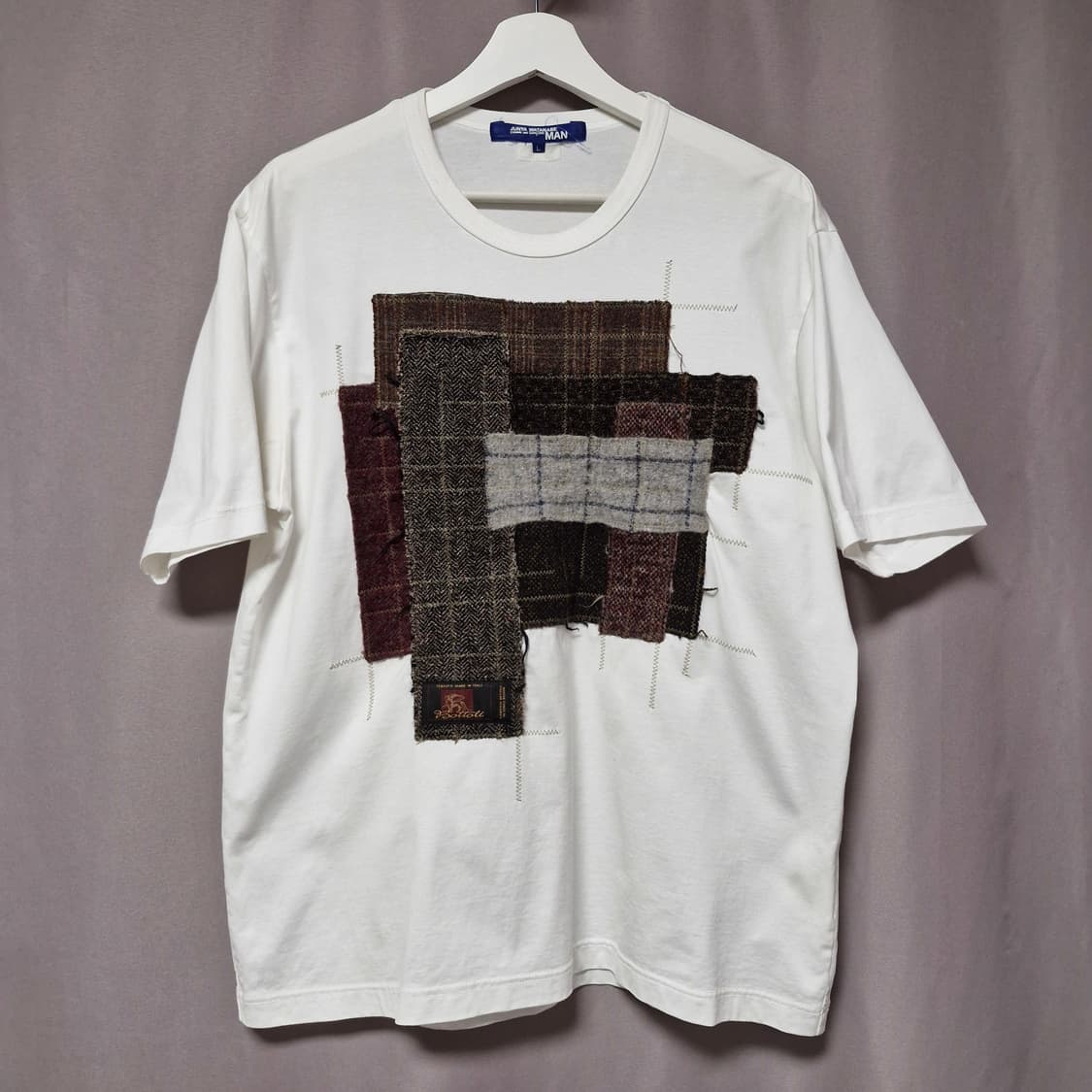 준야와타나베 패치워크 티셔츠 상품이미지1