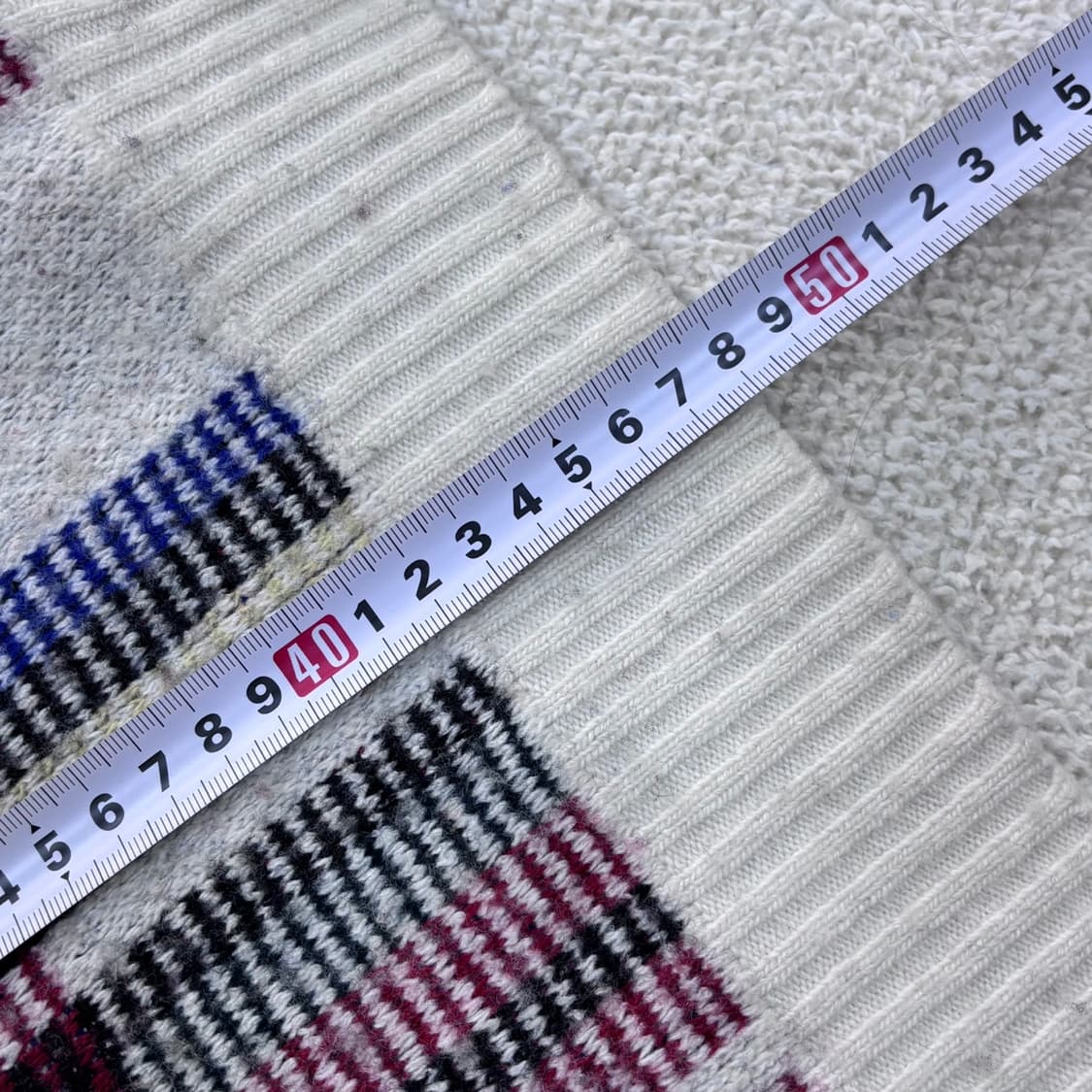 S 랄프로렌 체크 브이넥 니트 스웨터 0326E 상품이미지6