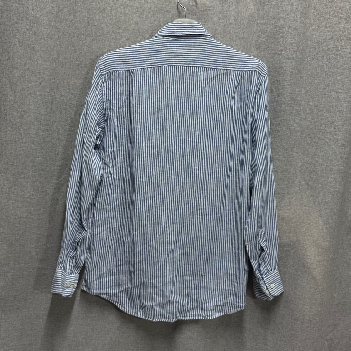 [L] 유니클로 스트라이프 린넨 마 셔츠 남방 상품이미지4