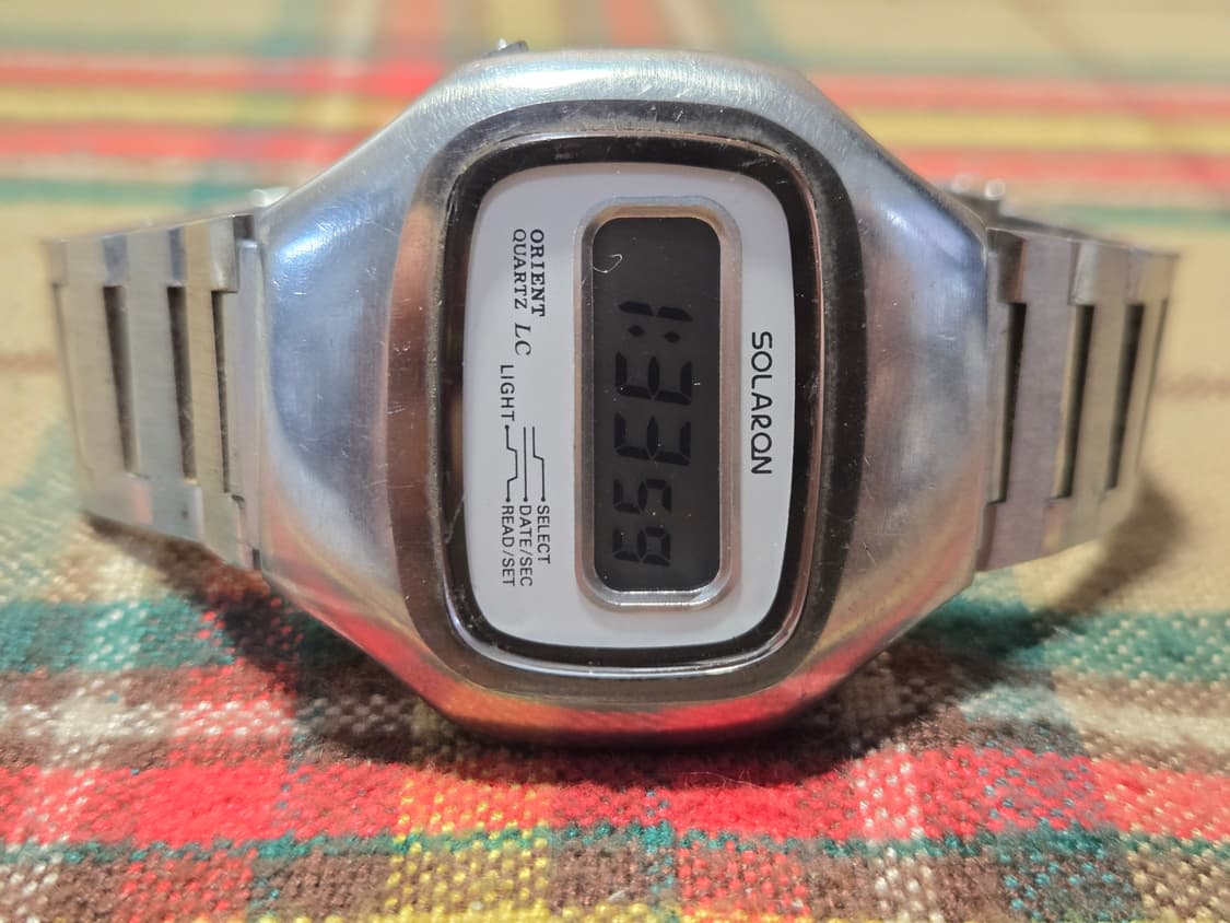 빈티지 오리엔트 솔라론 디지탈시계 3점일괄 상품이미지2