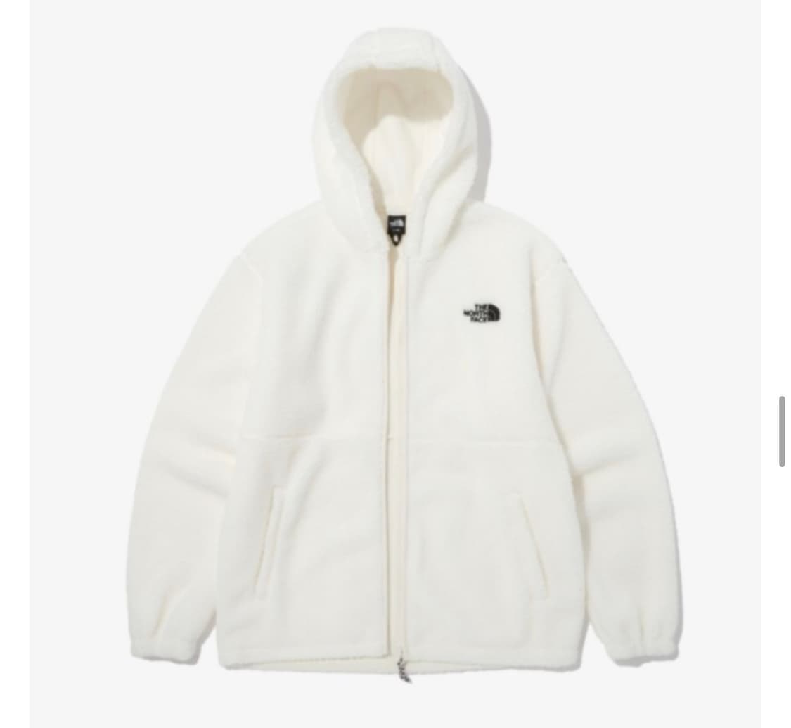 노스페이스 아이보리 뽀글이 후드집업 상품이미지1