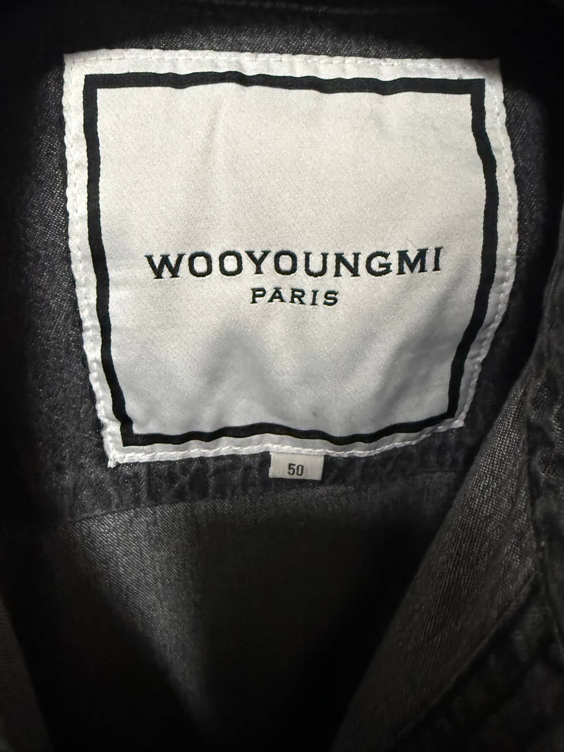 우영미 레이어드 흑청 셔츠 상품이미지4