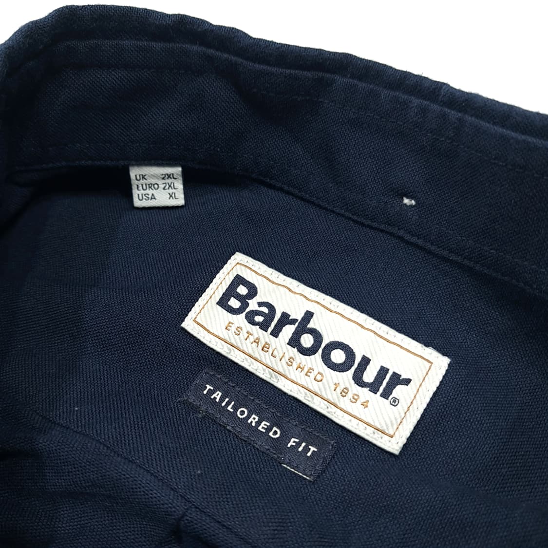 CL647 XL 바버 버튼다운 다크 네이비 셔츠 남방 상품이미지3