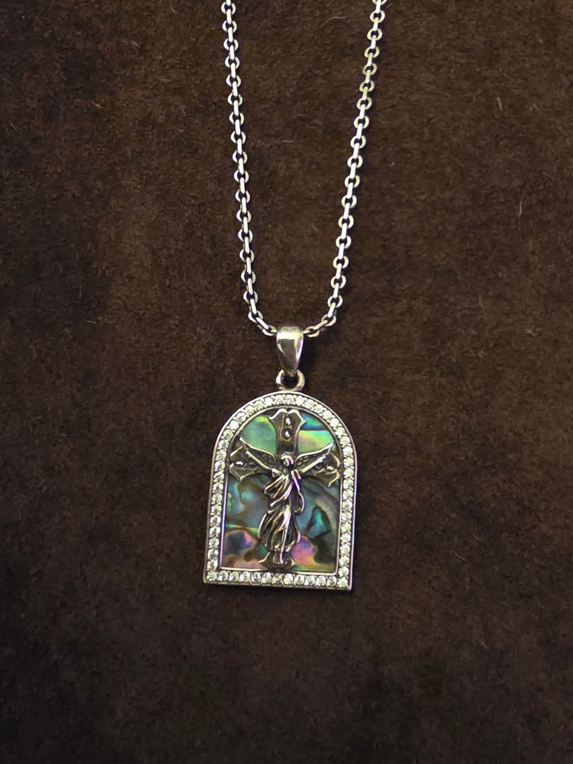 Silver925 shell 🐚 angel cross nacklace 상품이미지6