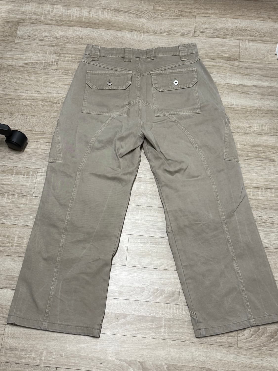 아케 빈티지 베이지 와이드 카고 바지 Legasy S 상품이미지6