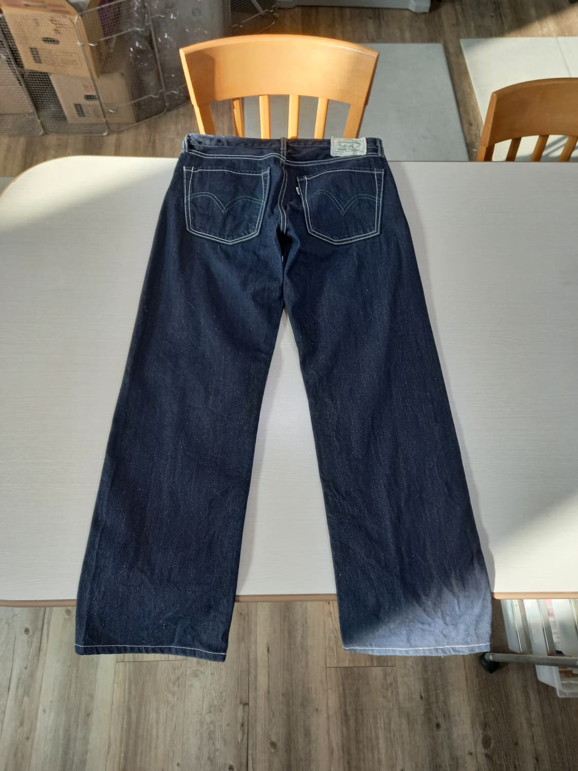 32 리바이스503 Jap 생지 세미와이드진 진청 32-295 상품이미지2