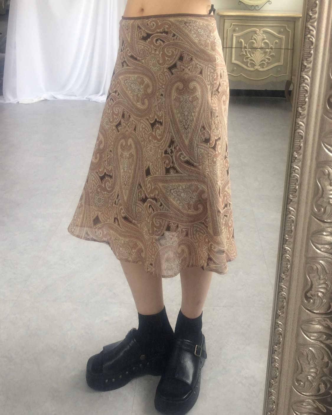 Ethnic pattern midi skirt 상품이미지8