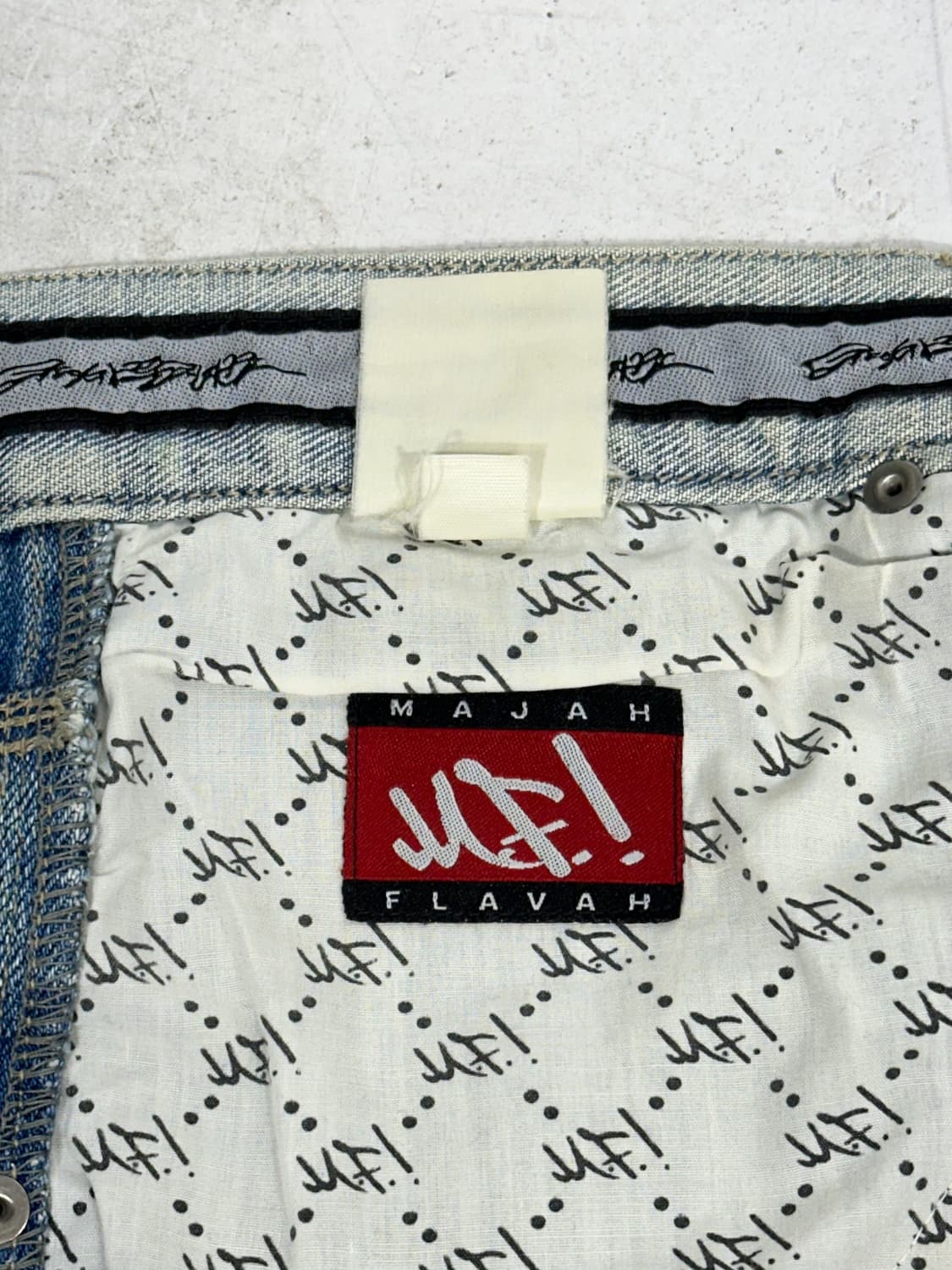 마자 플라바 연청 힙합 새깅 버뮤다 데님 팬츠 청 반바지 M 상품이미지7