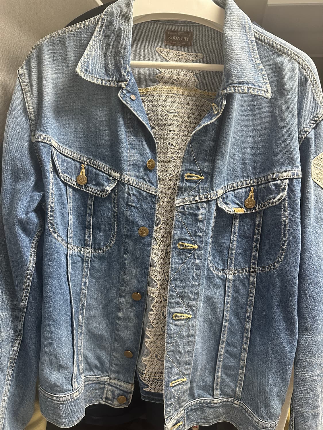 캐피탈 본 데님자켓 연청 48 상품이미지2