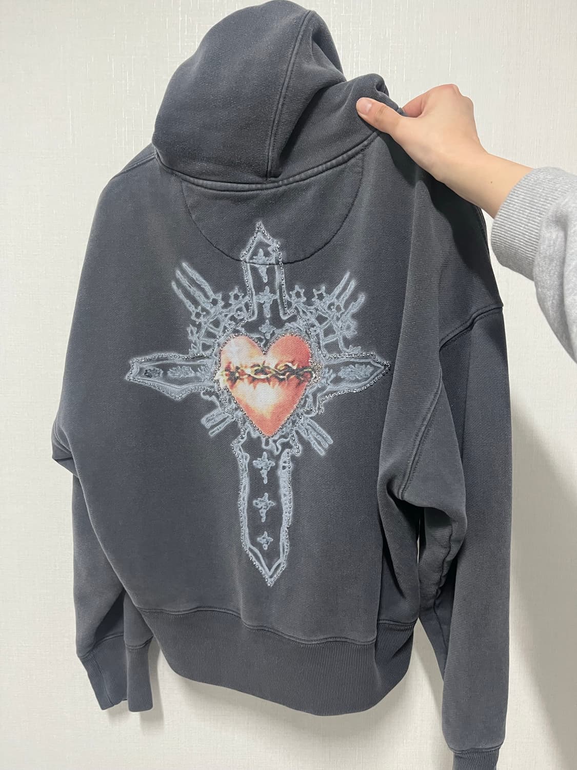 Sculptor 비즈 크로스 후드집업 S 상품이미지2