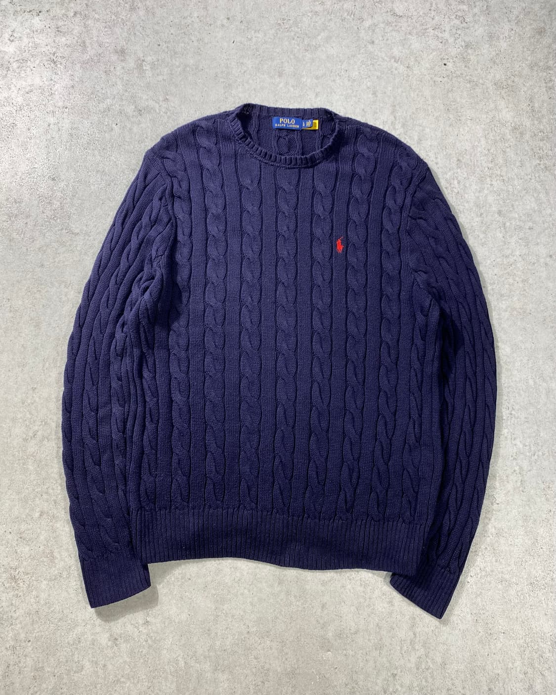 [L] Polo Ralph Lauren 폴로 랄프로렌 네이비 케이블니트 상품이미지2