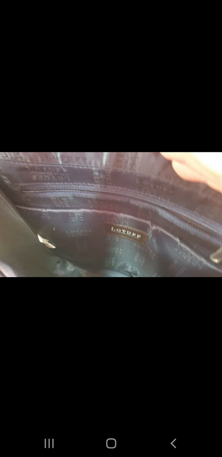 LOTUFF 네이비 통 가죽가방 상품이미지5