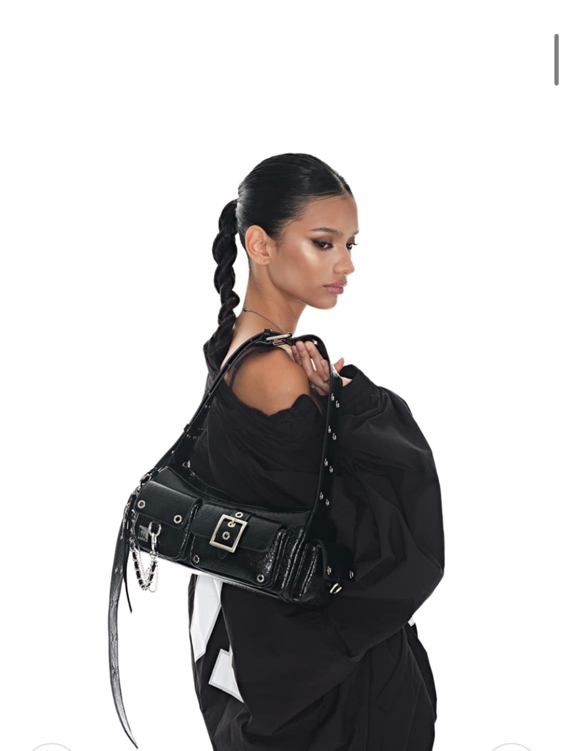 블랙퍼플 미니 포트리스 백 Mini Fortress Bag-Black 상품이미지4