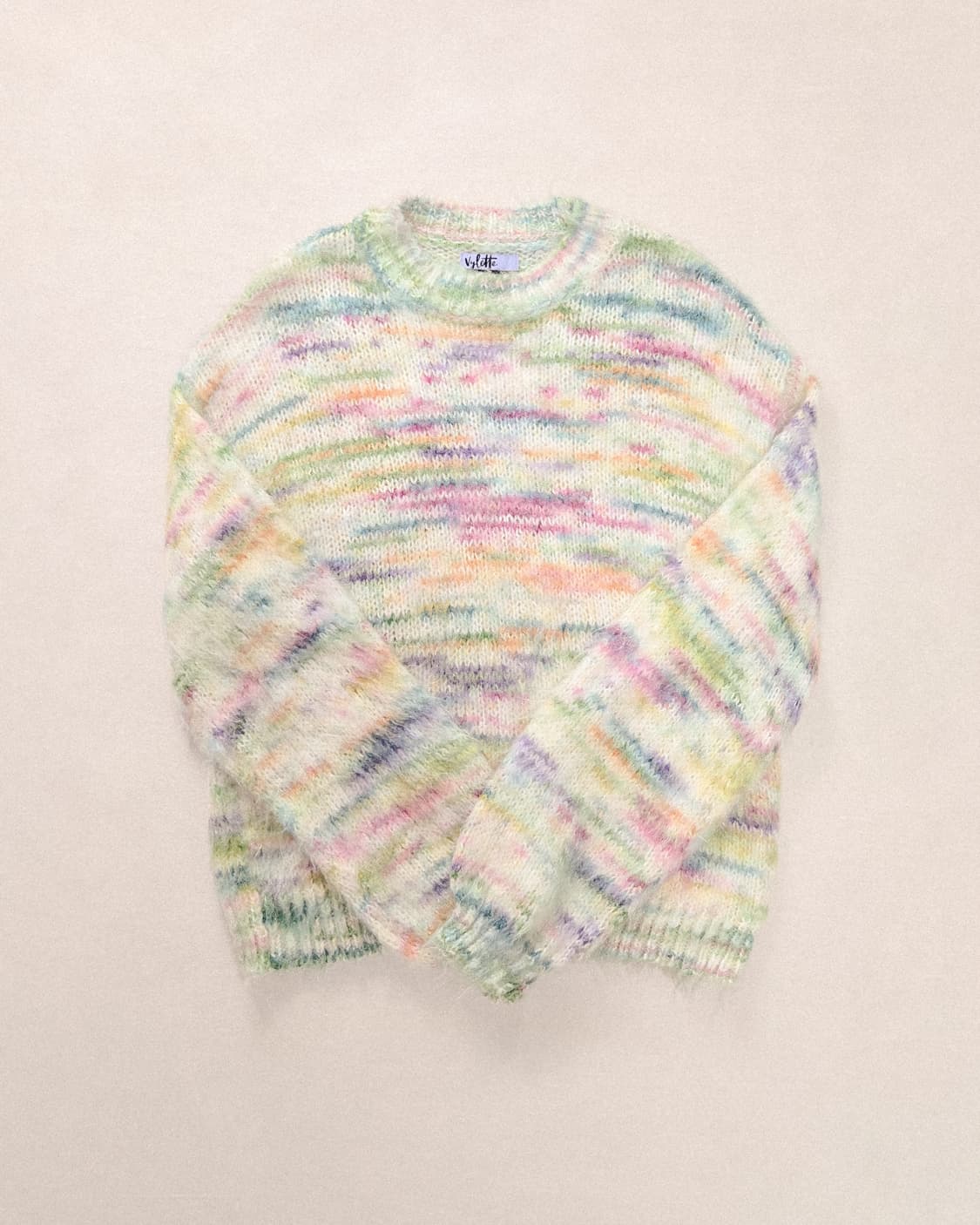 멜로우 파스텔 믹스 루즈 핏 니트 상품이미지2