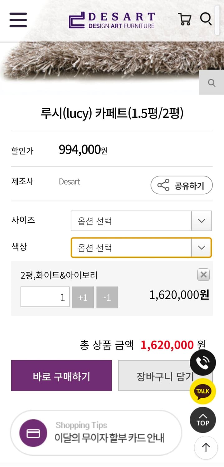**DESART 디쟈트 카페트** 상품이미지6