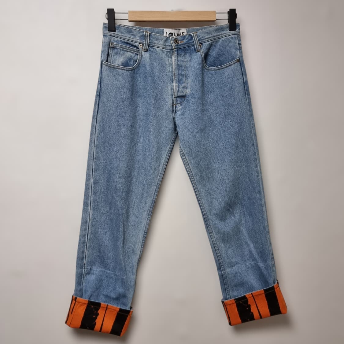 로에베 9부 롤업 청바지 38 상품이미지1