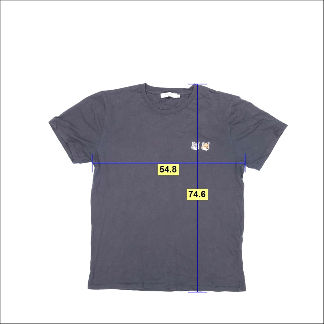 XL 메종키츠네 폭스 반팔 티 0428H 상품이미지7