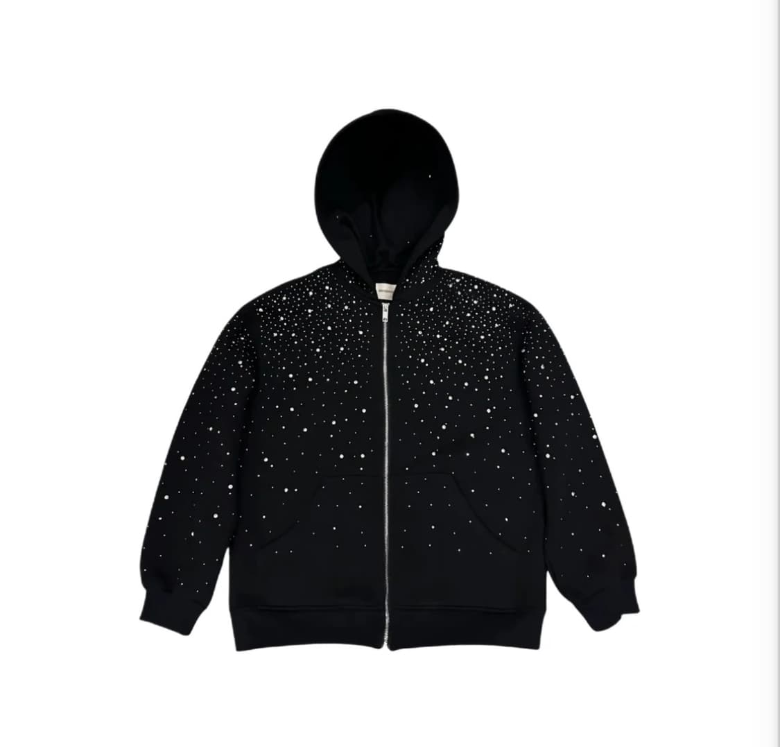 VYBES Rhinestone Galaxy Zip Up 바이브갤럭시집업 상품이미지1