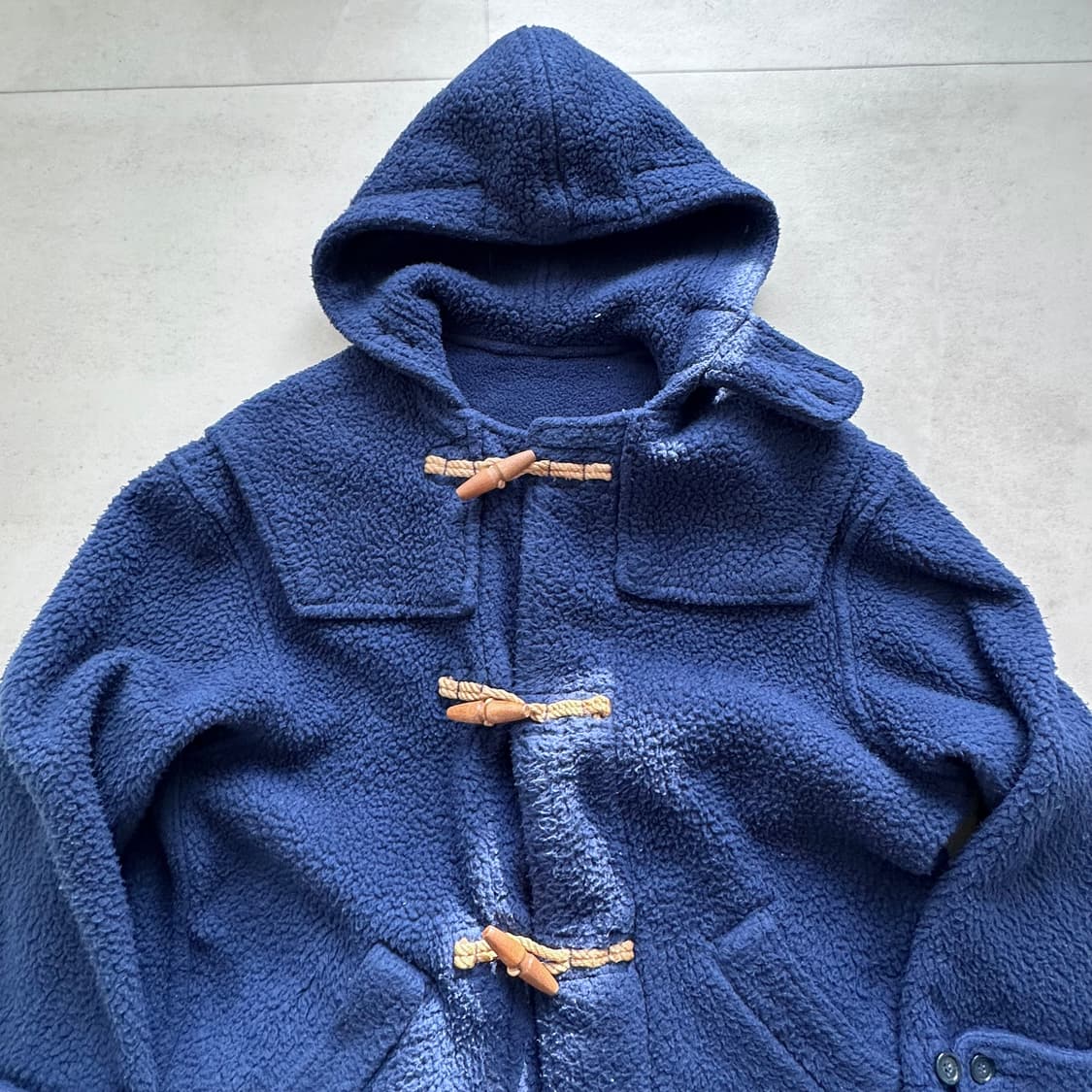 베이프 포스트오버롤즈 플리스 더플 코트 상품이미지4