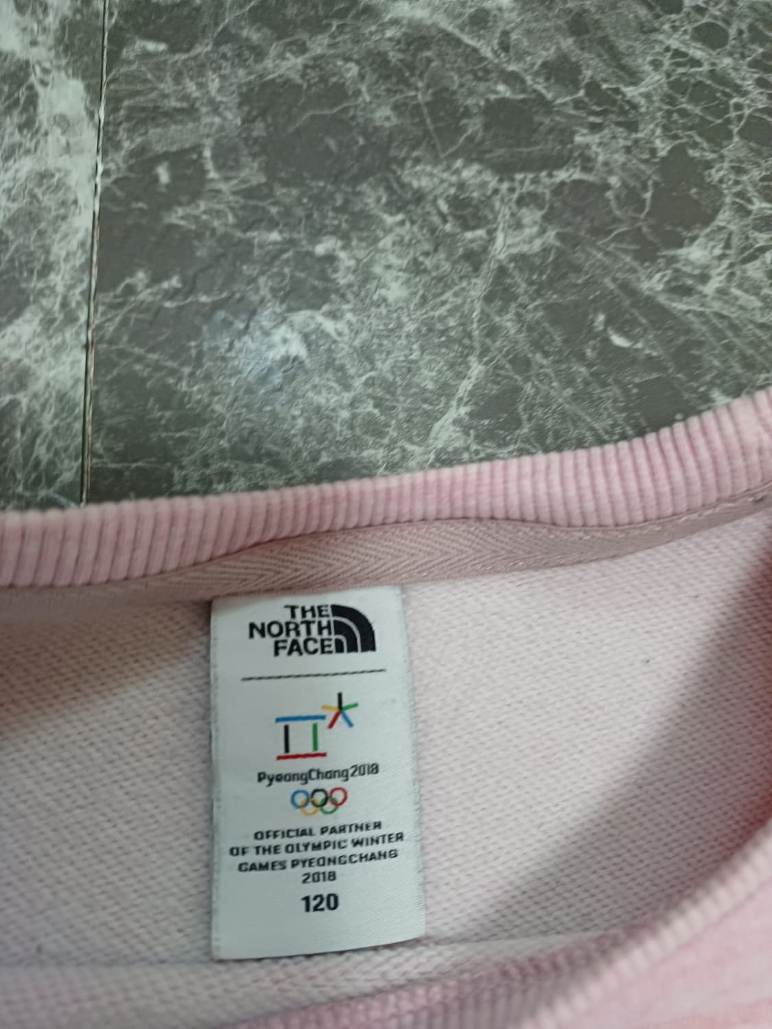 노스페이스 키즈 평창올림픽 공식 굿즈 맨투맨 (사이즈 120) 상품이미지3