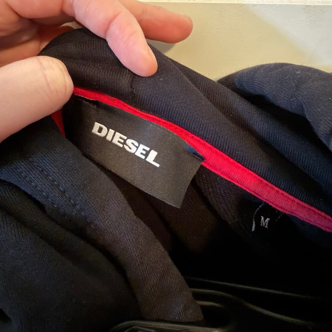 Diesel 디젤 로고 후드 M 상품이미지4