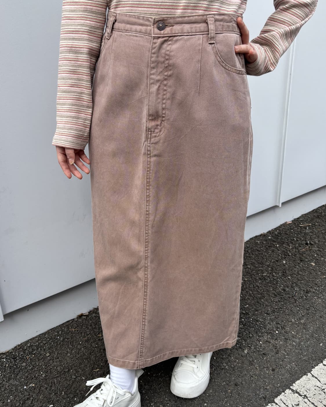 일본빈티지 데일리토픽 롱스커트 상품이미지1