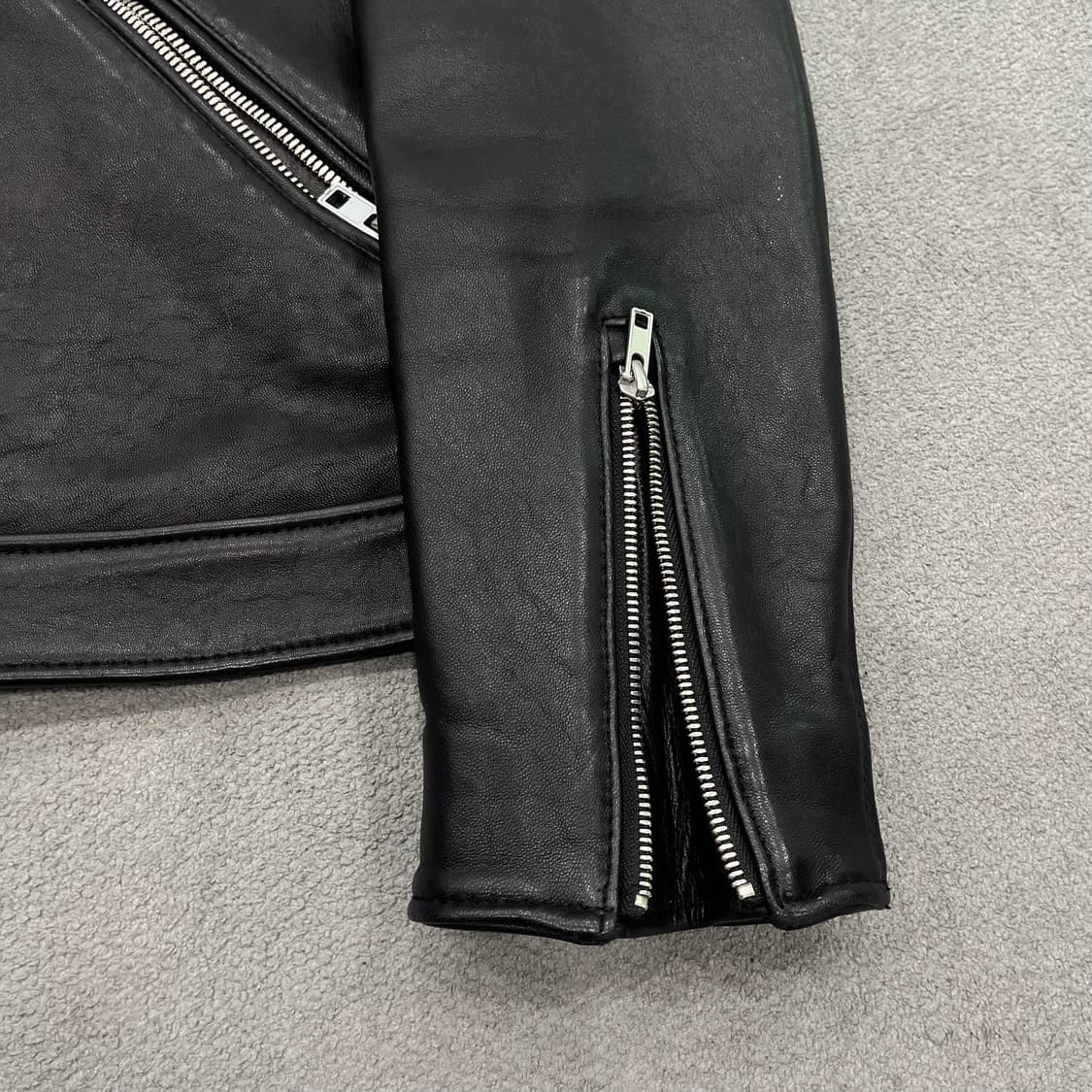 100 일꼬르소 램스킨 레더 라이더자켓 상품이미지3