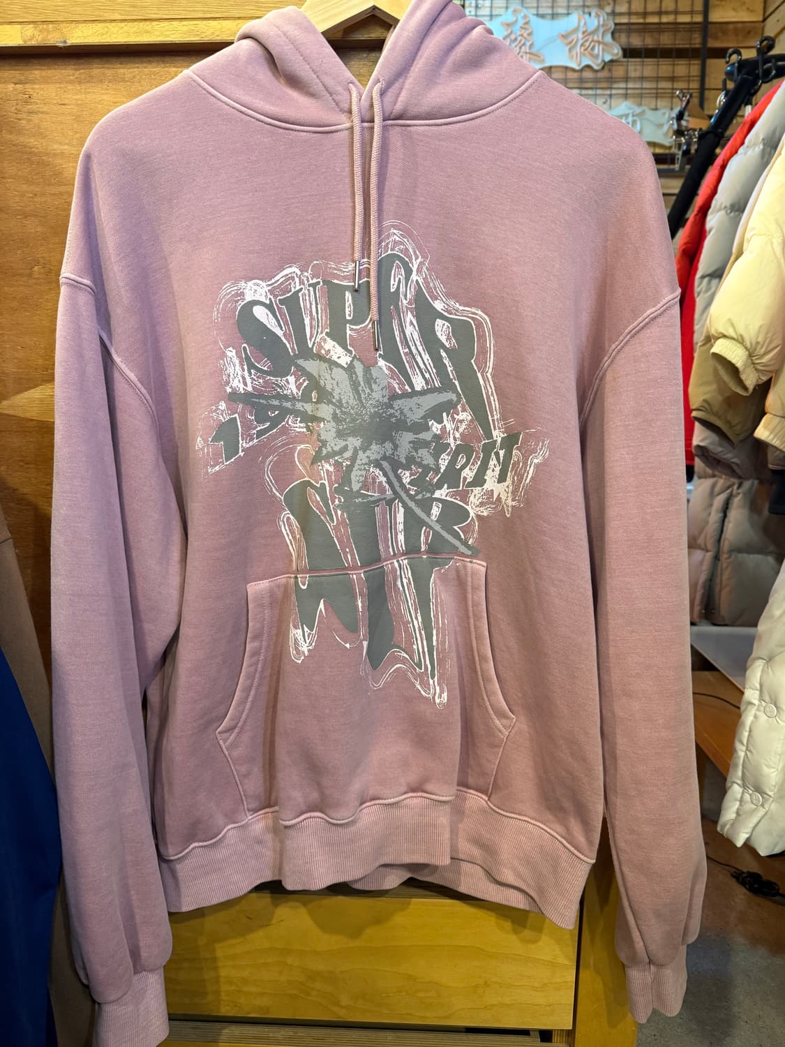 슈퍼서브 토네이도 후디 피그먼트 핑크 상품이미지1