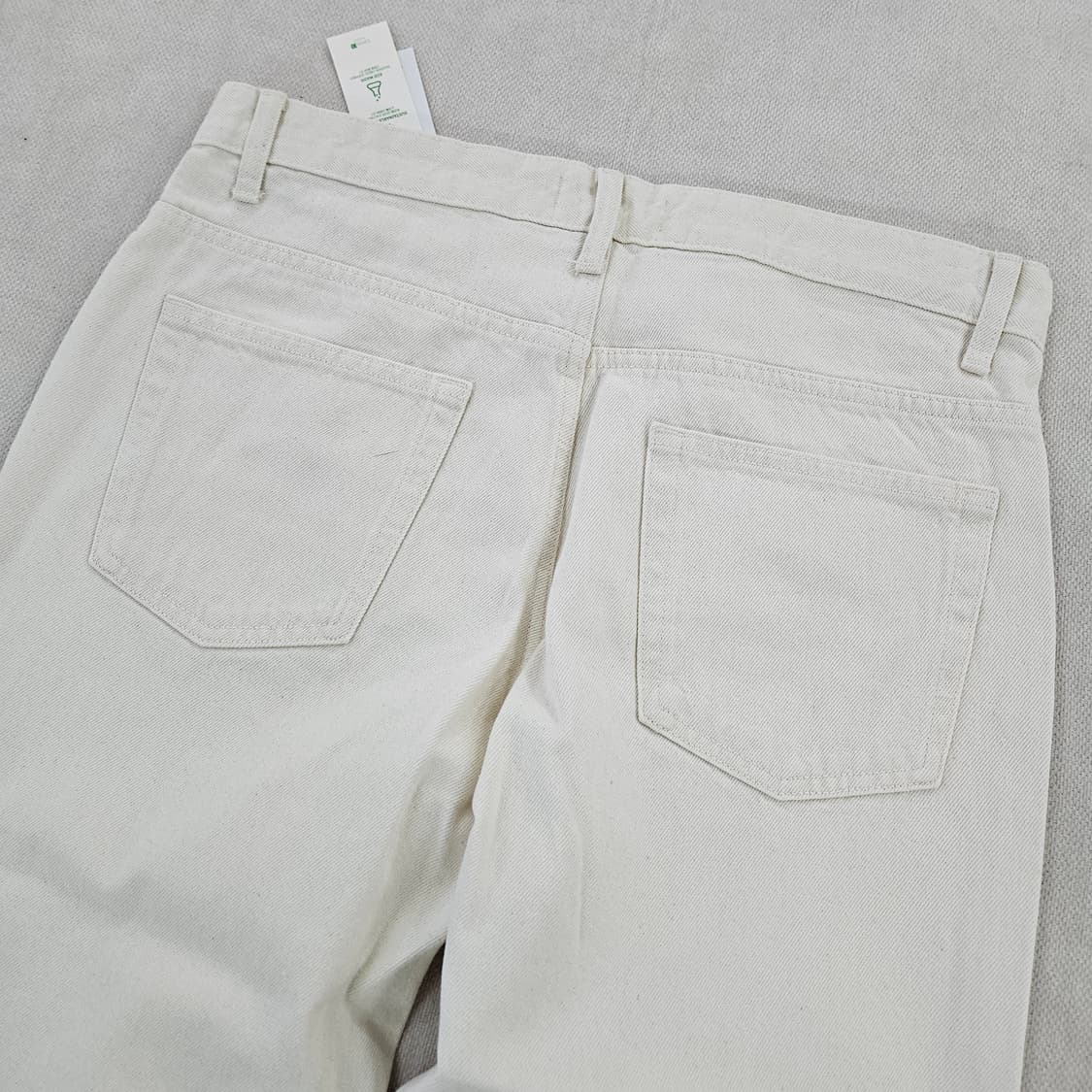 [32] 새상품 탑텐 화이트 일자 코튼 치노 면팬츠 0120Y2 상품이미지3