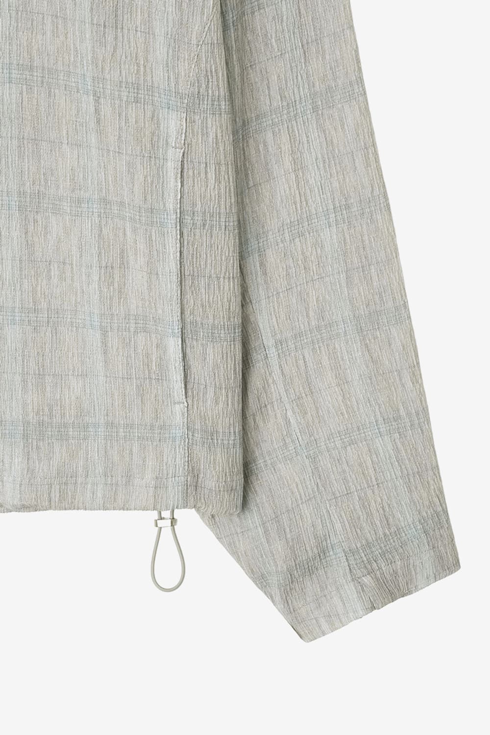 (L,새상품) 인사일런스 플리츠 체크 자켓 BEIGE 상품이미지8