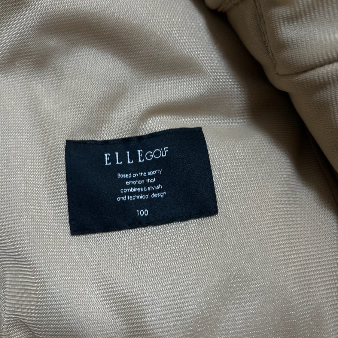 엘르 남성 골프웨어 양털 후리스 자켓 L/100  상품이미지5