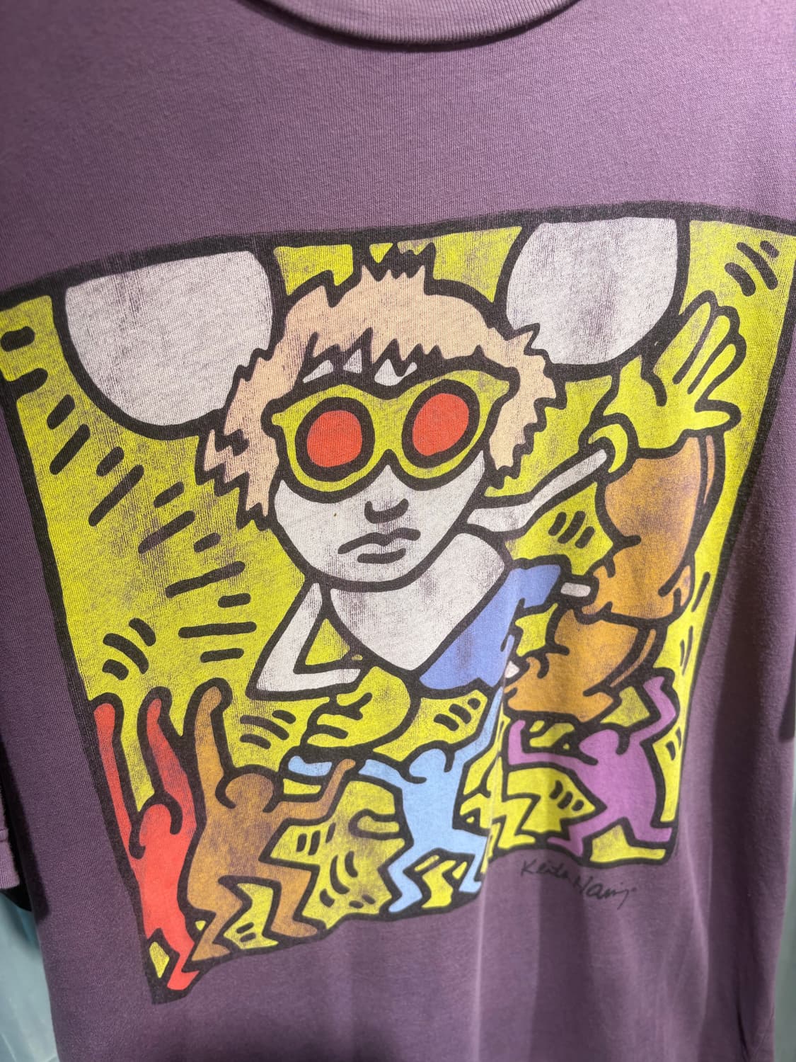 정크 푸드 키스해링 반팔티셔츠 L 상품이미지2