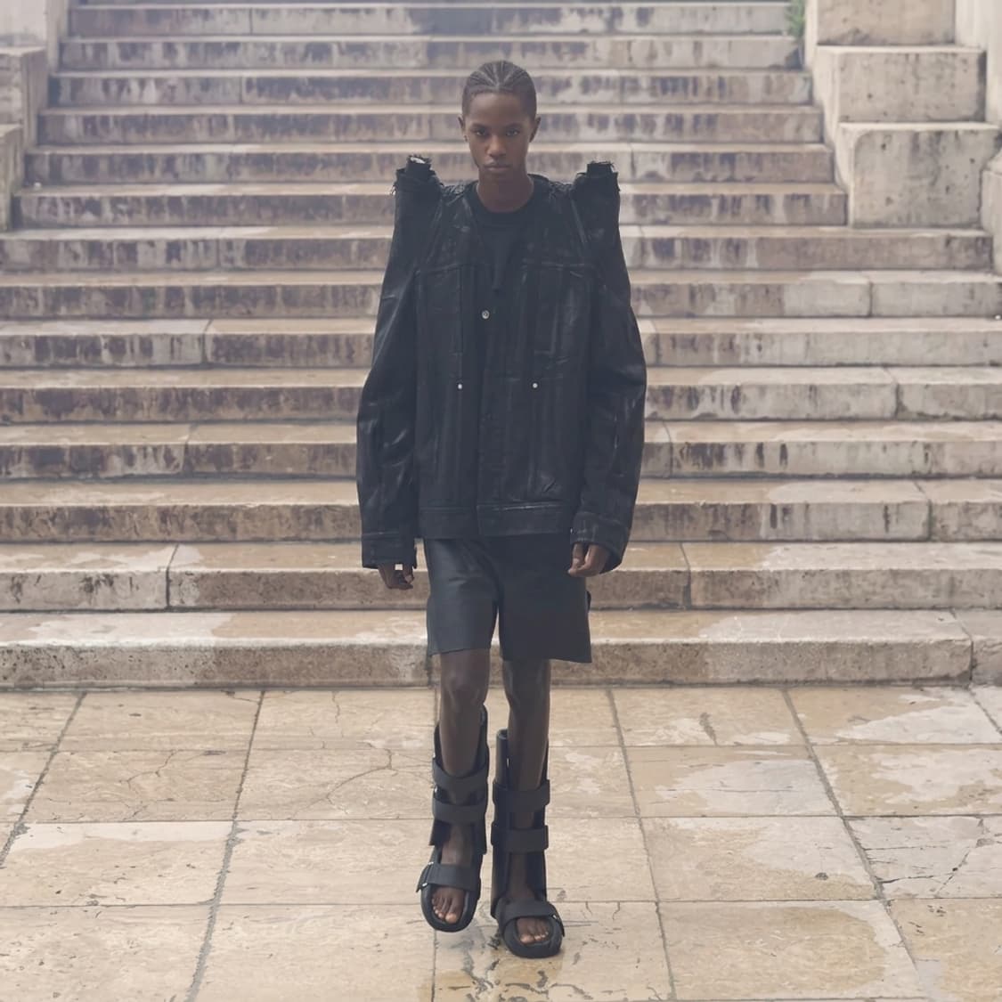 46 / Rick Owens 릭오웬스 SS24 런웨이 왁스 테크 자켓 상품이미지1